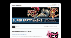 Desktop Screenshot of masquerademasksnorthlondon.co.uk
